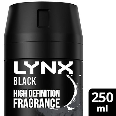 Lynx Aerosol Bodyspray Deodorant XXL Black 250ml