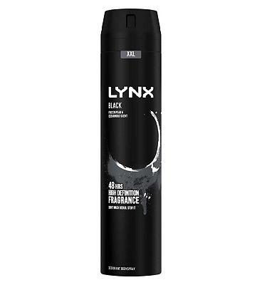 Lynx Aerosol Bodyspray Deodorant XXL Black 250ml