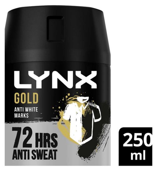 Lynx Anti-perspirant Deodorant Spray XXL Gold Anti White Marks 250ml