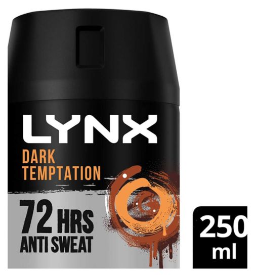 Lynx Men Dark Temptation Antiperspirant Deodorant Aerosol 250ml
