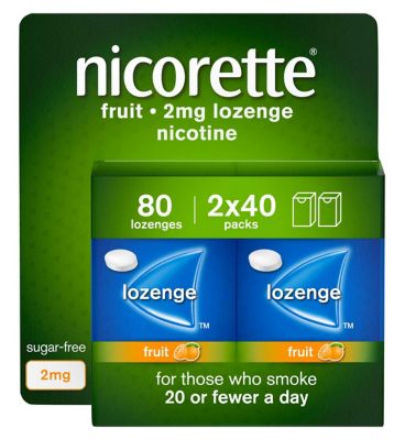 Nicorette Fruit Lozenge 2Mg 80 Pack