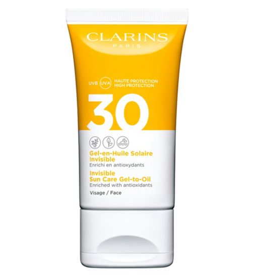 Clarins Invisible Sun Care Face Gel-To-Oil SPF30 50ml