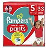 Pampers Baby-Dry Size 5, 33 Nappy Pants, 12-17kg