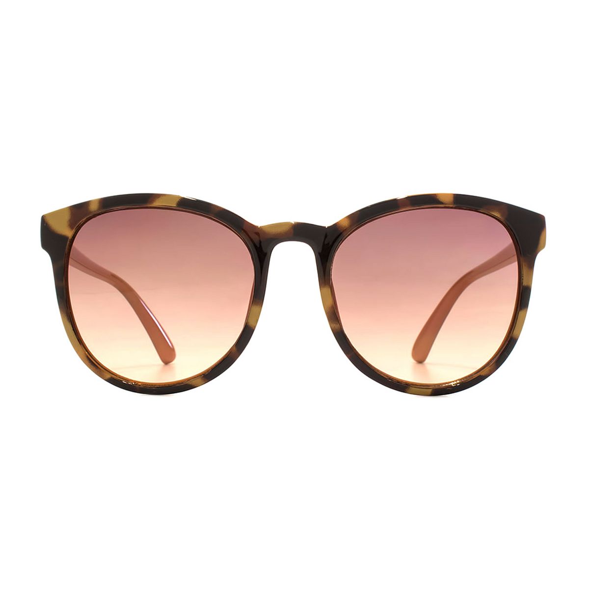 French Connection Women's Sunglasses -Tortoiseshell And Peach Frame Multicolor