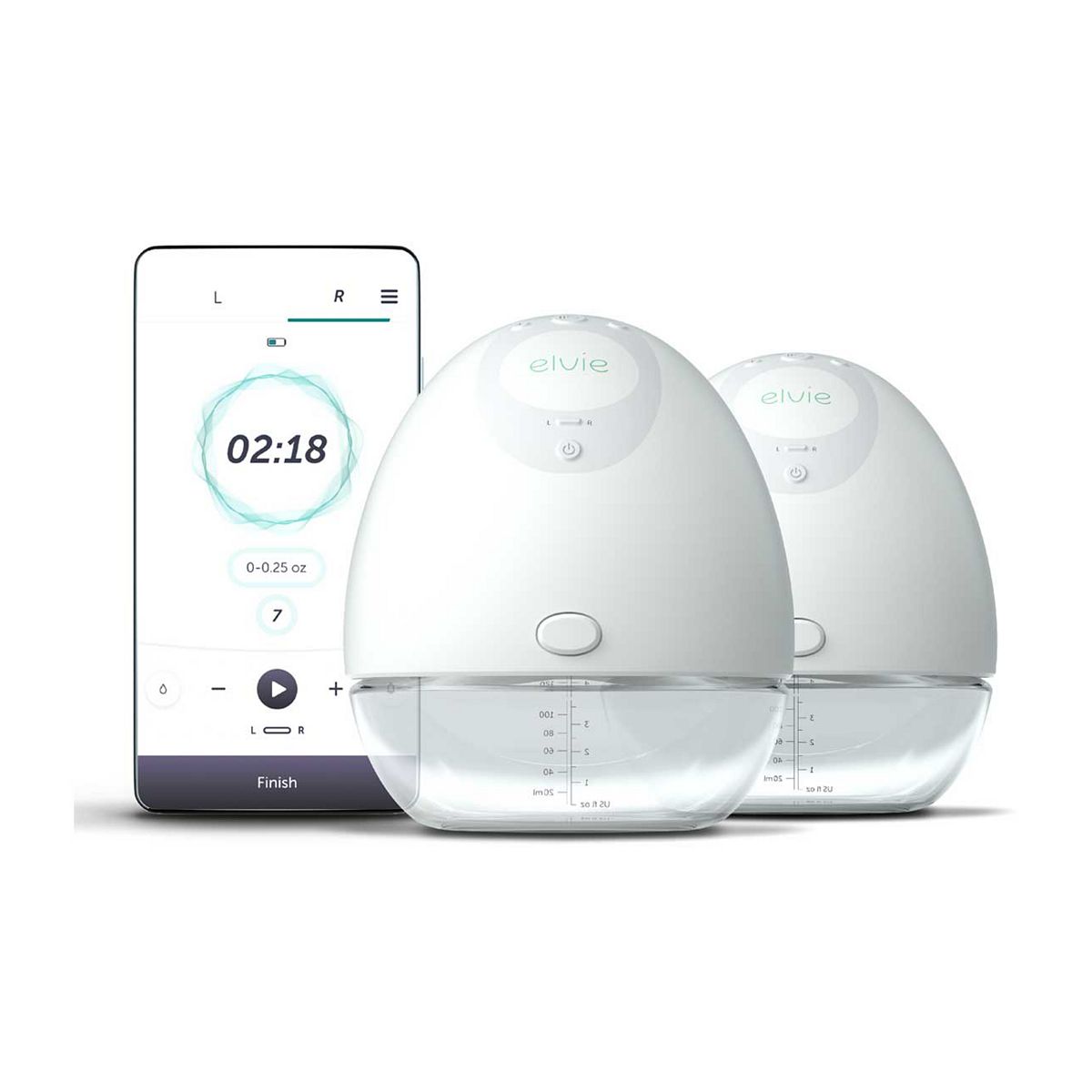 Elvie Pump Double - Ultra-Quiet, Wearable Electric Breast