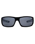 Freedom Polarised Sunglasses Shiny Black and Red Frame Boots