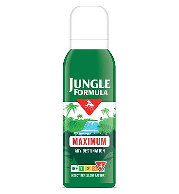 Jungle Formula Maximum Aerosol Insect Repellent 125ml - Up To 8.5 hours Protection Against Mosquitoe