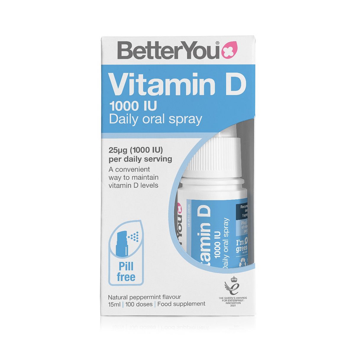 Betteryou Vitamin D 1000 Iu Daily Oral Spray 15Ml