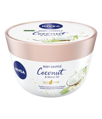NIVEA Body Cream Souffle Coconut & Monoi Oil Moisturiser 200ml