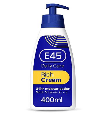 E45 Rich Cream with Evening Primrose Oil for Dry and Sensitive Skin - 400ml