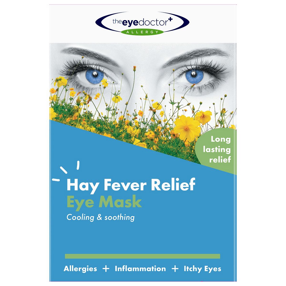 The Eye Doctor Allergy Cold Eye Compress For Hayfever, Allergies, Puffy Eyes & Headaches Reusable Gel Mask