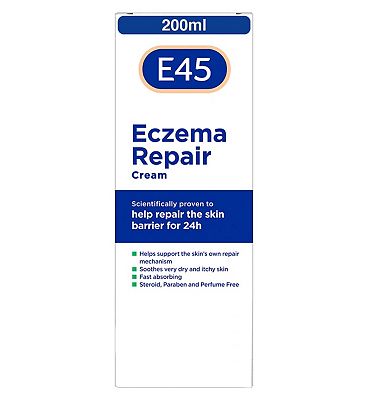 E45 Eczema Repair Cream to Repair Skin Barrier and Soothe Very Dry Skin- 200ml