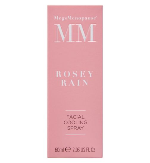 MegsMenopause Rosey Rain Facial Cooling Spray - 60ml