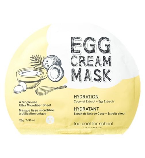 Too Cool For School Egg Cream Mask Hydration Set 5x masks