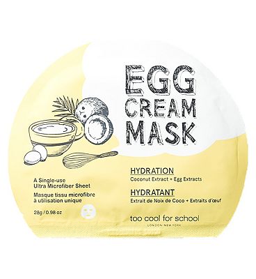 Too Cool For School Egg Cream Mask Hydration Set 5x masks