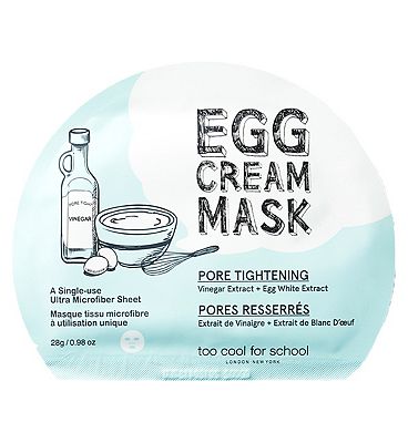 Too Cool For School Egg Cream Mask Pore Tightening Set 5x masks
