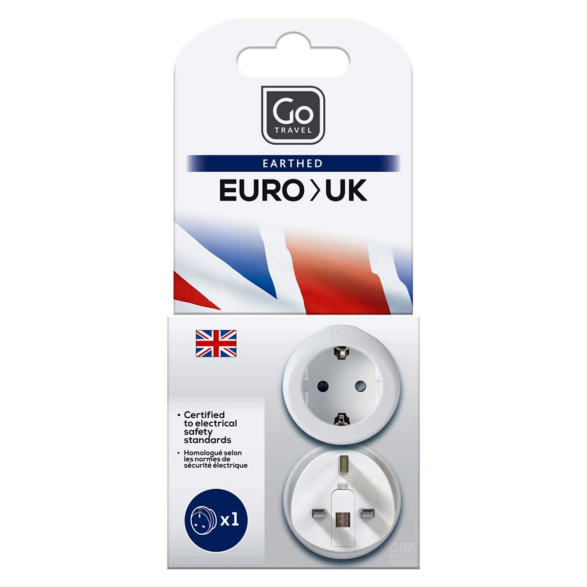 Go Travel Eu - Uk Adaptor