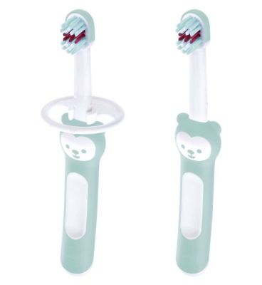 MAM Baby’s Brush Double Pack with Safety Shield 2 pack