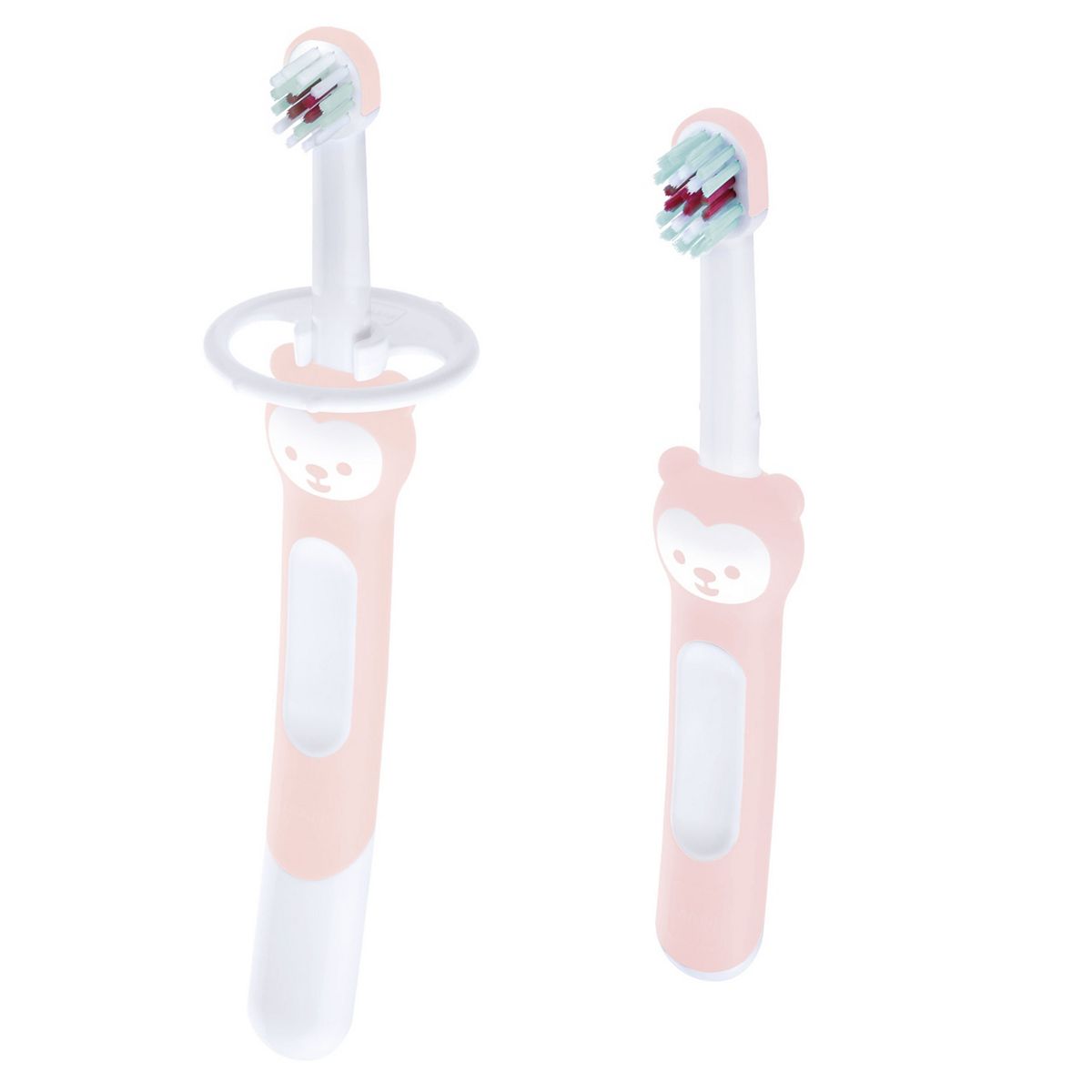 MAM Learn To Brush Set With Safety Shield - Pink
