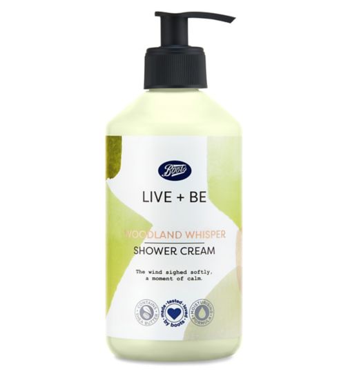 Boots Live + Be Woodland Whisper Shower Cream