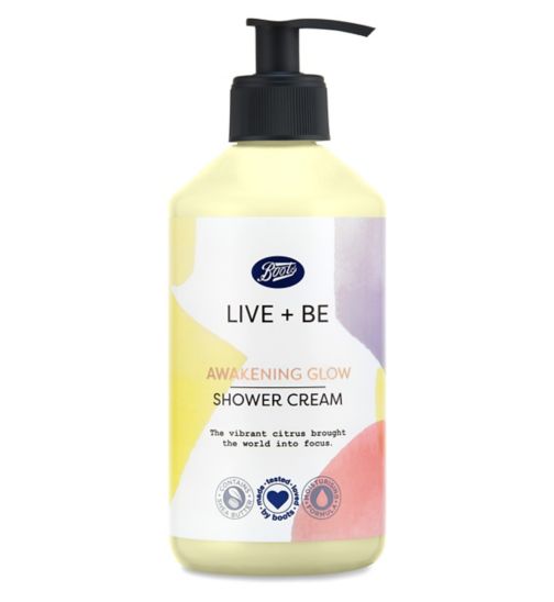 Boots Live + Be Awakening Glow Shower Cream