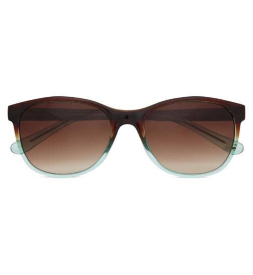 Joules Sunglasses Women Preppy Brown/Teal frame
