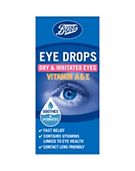 Boots Eye Drops Dry & Irritated Eyes Vitamin A & E - 15ml