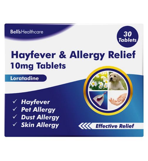 Bells Hayfever and Allergy Relief 10mg Tablets - 30 Tablets