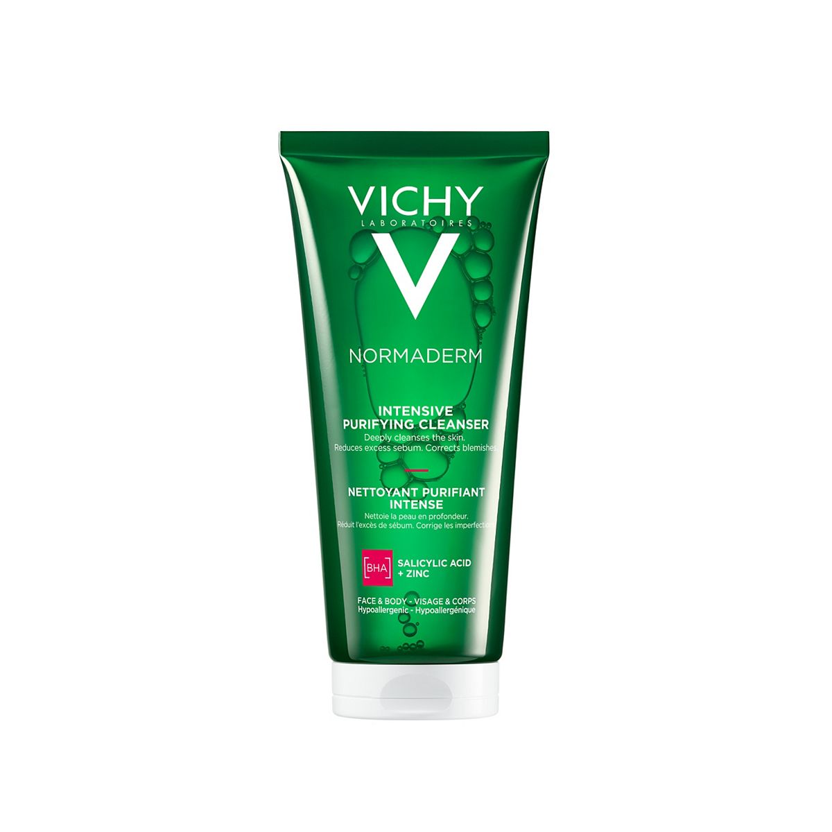 Vichy normadermintensive Purifyingfoaming Cleanser Gel, Blemish Prone Skin For Face Andbody200 ml, 200ml