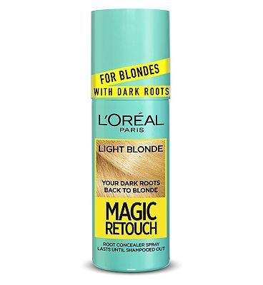 LOreal Paris Magic Retouch Light Blonde Root Touch Up, Temporary Instant  Root Concealer Spray With 
