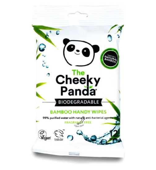 The Cheeky Panda Handy Wipes 12s