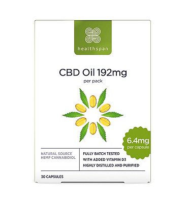 Healthspan CBD Oil 192mg 30 Capsules Boots