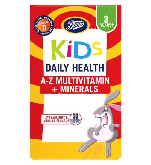 Boots Kids Daily Health A-Z Multivitamin + Minerals - 30 Chewable Tablets