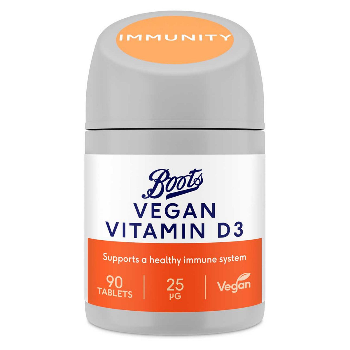 Boots Vegan Vitamin D3 25Μg 90 Tablets (3 Month Supply)