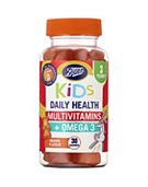 Boots Kids Daily Health Multivitamins + Omega 3 - 30 Orange Flavour Gummies
