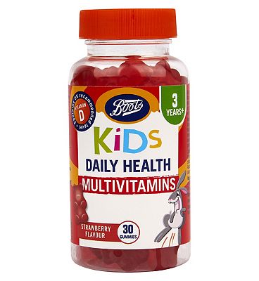 Boots Kids Daily Health Multivitamins Strawberry Flavour - 30 Gummies