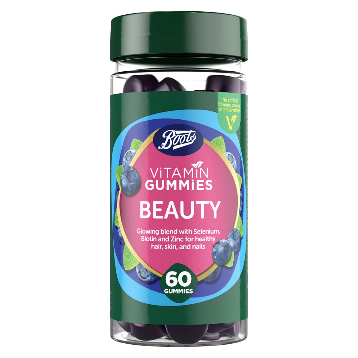 Boots Vitamin Gummies Beauty - 60 Blueberry