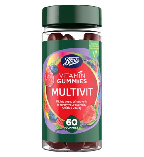 Boots Vitamin Gummies Multivit - 60 Mixed Berry Gummies