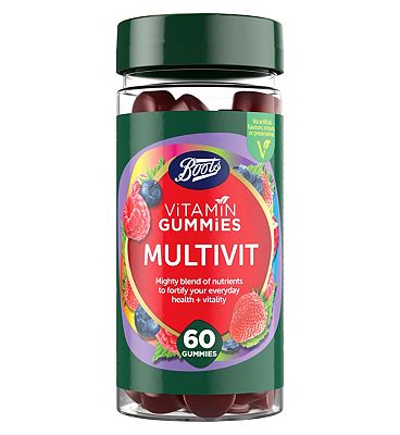 Boots Vitamin Gummies Multivit - 60 Mixed Berry Gummies