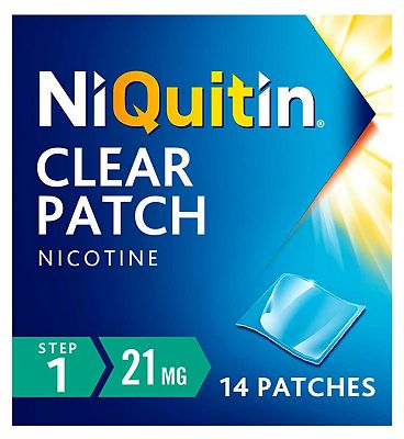 NiQuitin Clear Patch 21mg - 14 Patches - Step 1