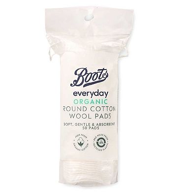 Boots Everyday Organic Round Cotton Wool Pads 50 pads