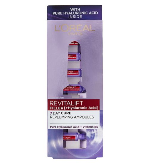 L'Oreal Paris Revitalift Filler Replumping Hyaluronic Acid Ampoules 7 x 1.3ml
