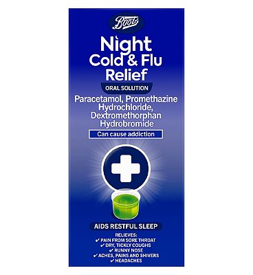 Boots Night Cold & Flu Relief Oral Solution - 200ml