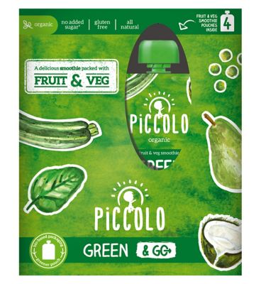 Piccolo Organic Green & Go Smoothie Multipack 6 Months+