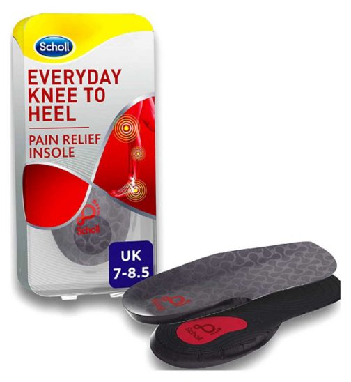 Scholl Everyday Knee to Heel Pain Relief Insole - size 7 - 8.5