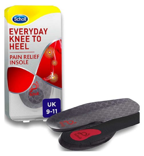 Scholl Everyday Knee to Heel Pain Relief Insole - size 9 - 11