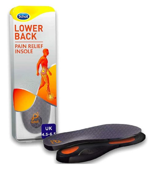 Scholl Lower Back Pain Relief Insoles - size 4.5 - 6.5