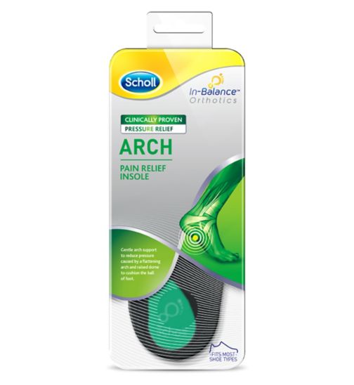 Scholl Arch Pain Relief Insoles - size 4.5 - 6.5