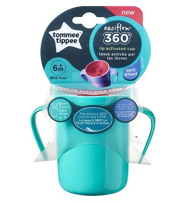 Tommee Tippee Easiflow 360° Spill-Proof Toddler Cup with Handles