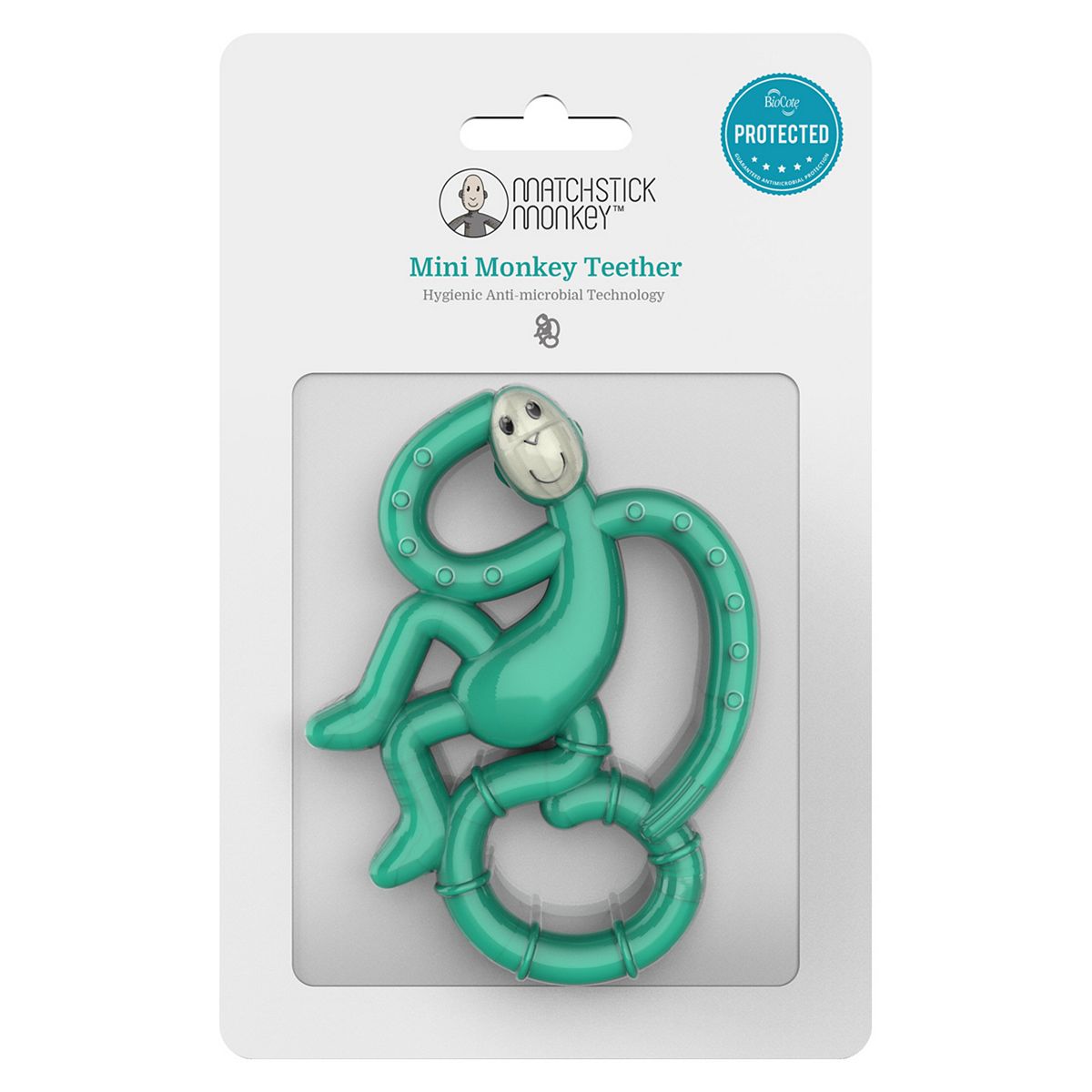 Matchstick Monkey Mini Teether Green